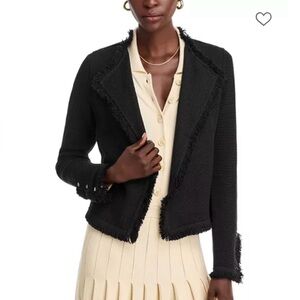 NWT Nic + Zoe Fringe Knit  Jacket